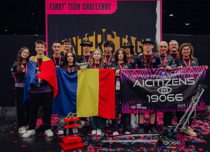 Echipa AICitizens din Focșani a câștigat campionatul mondial de robotică FIRST Tech Challenge 2024 din Houston