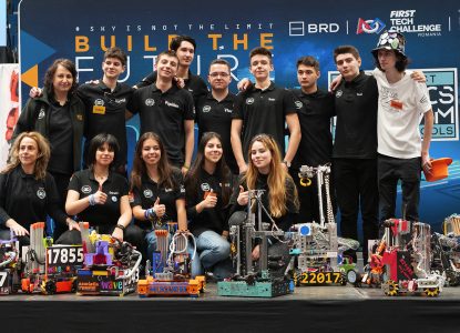 Liceenii din Pitești care vor să păstreze titlul mondial de robotică FTC în România. Au învins în finala națională campionii de anul trecut.