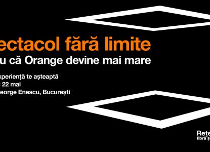 Orange România îmbină inovația și arta într-un show inedit în Piața George Enescu din București